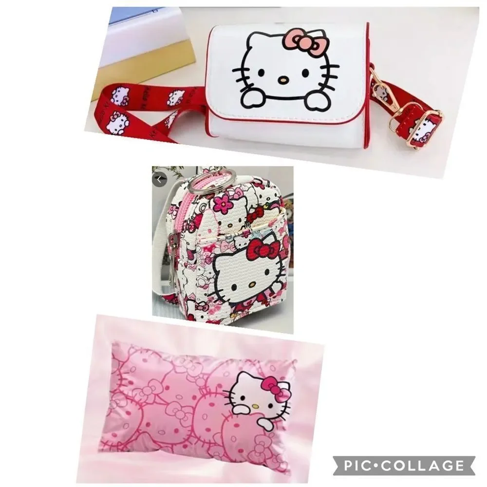 NWT Sanrio - Set of 3 Hello Kitty Kids Accessory - Keychain, Min Crossbody
